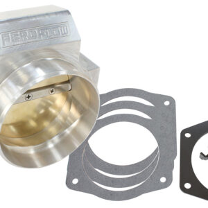 AEROFLOW GM LS 95MM THROTTLE BODY POLISHED USES STD IDLE & TPS