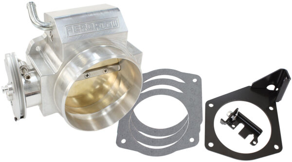 AEROFLOW GM LS 95MM THROTTLE BODY POLISHED USES STD IDLE & TPS