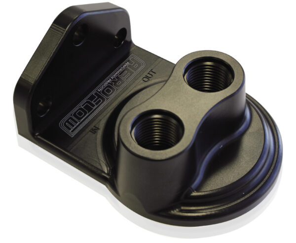 Aeroflow Remote Filter Head Top Entry -8 ORB Ports 3/4" Filter Threa