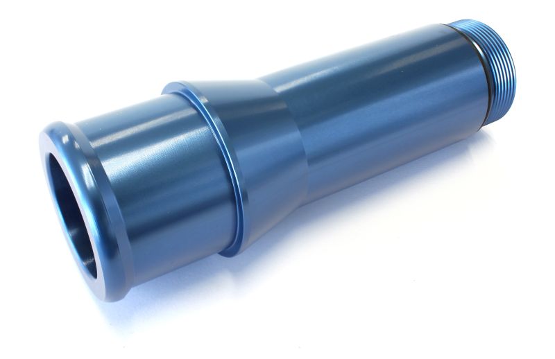AEROFLOW 1.5" RADIATOR HOSE ADAPTER BLUE LONG 4.5" LENGTH CVR