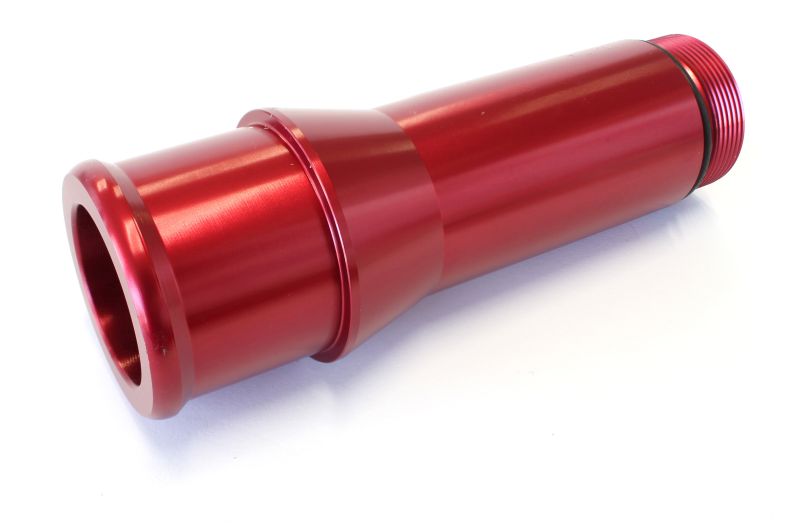 AEROFLOW 1.5" RADIATOR HOSE ADAPTER RED LONG 4.5" LENGTH CVR