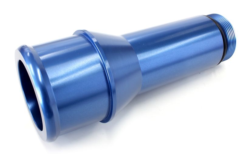 AEROFLOW 1.75" RADIATOR HOSE ADAPTER BLUE LONG 4.5" LENGTH CVR