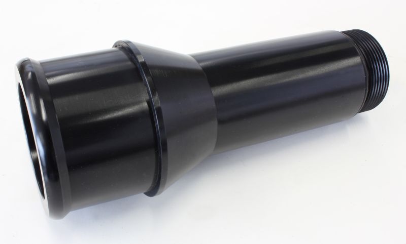 AEROFLOW 1.75" RADIATOR HOSE ADAPTER BLACK LONG 4.5" LENGTH CVR