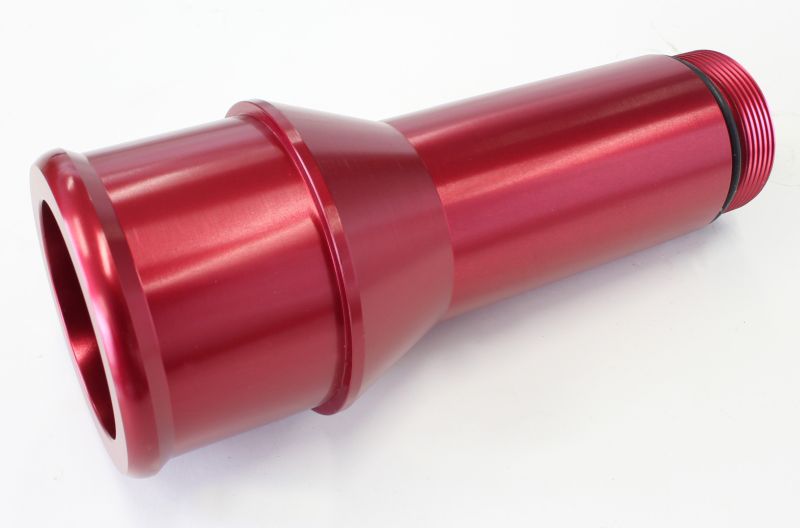 AEROFLOW 1.75" RADIATOR HOSE ADAPTER RED LONG 4.5" LENGTH CVR