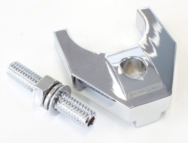 AEROFLOW BILLET DISTRIBUTOR HOLD DOWN CHROME LARGE V2 WINDSOR & 351C