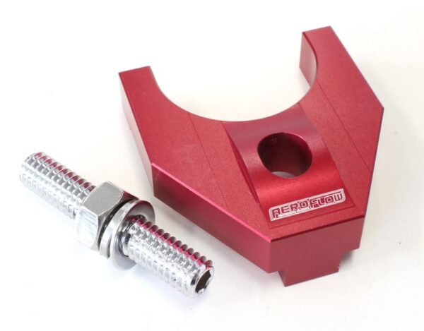 AEROFLOW BILLET DISTRIBUTOR HOLD DOWN RED LARGE V2 WINDSOR & 351C
