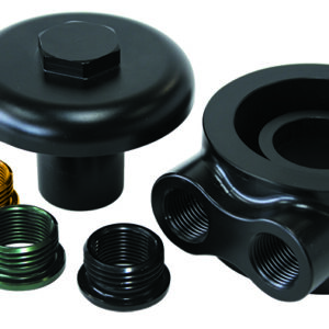 AEROFLOW billet sandwich adapt universaLOW PROFILE DESIGN -8ORB