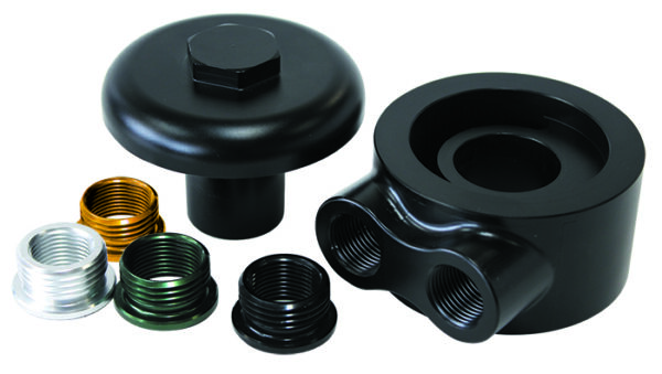 AEROFLOW billet sandwich adapt universaLOW PROFILE DESIGN -8ORB
