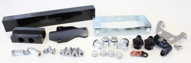 AEROFLOW ROTARY FUEL RAIL KIT SERIES 6 7 & 8. MAZDA RX7 BLACK