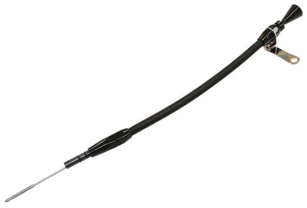 AEROFLOW HOLDEN 253 308 EARLY V8 ENGINEDIPSTICK S/S FLEXIBLE BRAID HQ AF64-2105BLK