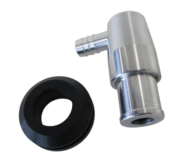 AEROFLOW BILLET PCV VALVE SUITS 1-1/4" HOLES IN COVER 3/8" MALE BARB AF64-2106