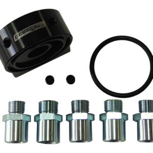 AEROFLOW billet sandwich adapter -8ORB ports 2 x 1/8"