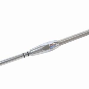 AEROFLOW SB CHEV ENGINE DIPSTICK LATE MODEL DRIVERS SIDE CHROME