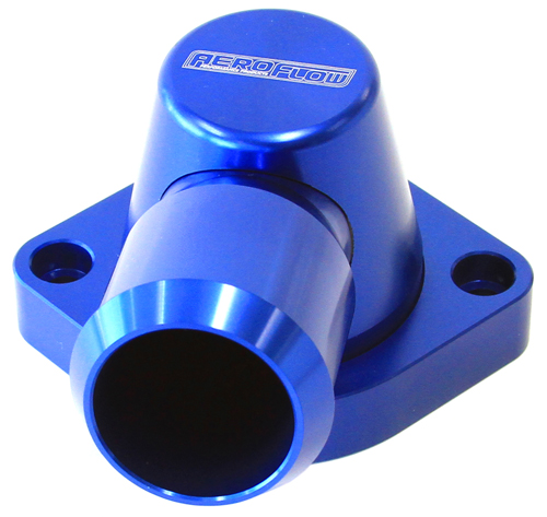 AEROFLOW BILLET THERMOSTAT HOUSING BLUE SWIVEL LS3 ONLY