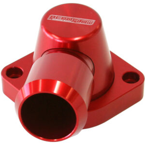 AEROFLOW BILLET THERMOSTAT HOUSING RED SWIVEL LS3 ONLY