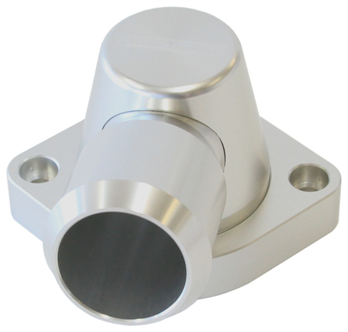 AEROFLOW BILLET THERMOSTAT HOUSING SILVER SWIVEL LS3 ONLY