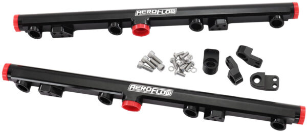 AEROFLOW GM LS1 LS2 LS3 FUEL RAIL BLACKLS6 L76 L99 -8ORB LS