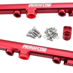 AEROFLOW GM LS1 LS2 LS3 FUEL RAIL RED LS6 L76 L99 -8ORB LS
