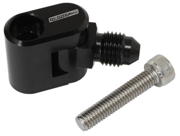 AEROFLOW SWIVEL GM LS WATER CROSS- OVER ADAPTER -4AN STEAM VENT AF64-2187BLK