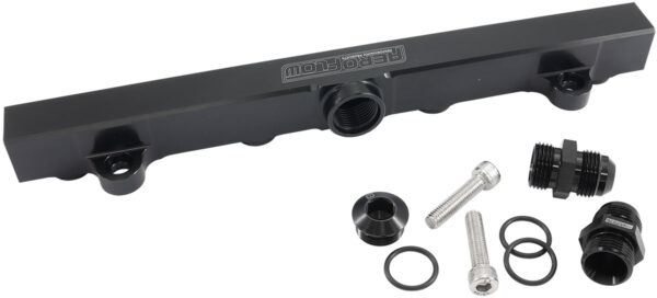AEROFLOW MITSUBISHI 4G63 EVO 4 to 9 FUEL RAIL -10ORB BLACK