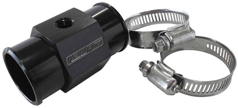 Aeroflow 1-1/4" 32mm Water Temp Hose Adapter W/ 1/8" NPT Gauge Port