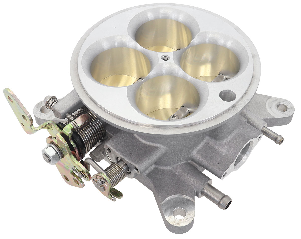 AEROFLOW 4BBL Cast Throttle Body natural 4150 / 4500 4bbl