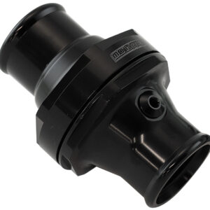AEROFLOW INLINE THERMOSTAT HOUSING 1.50" 38MM HOSE BLACK