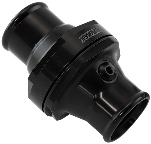 AEROFLOW INLINE THERMOSTAT HOUSING 1.50" 38MM HOSE BLACK