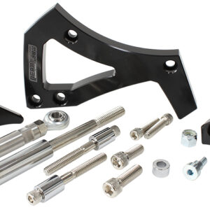 AEROFLOW FORD 351C CLEV BILLET BLACK ALTERNATOR BRACKET D/SIDE MID MOUNT