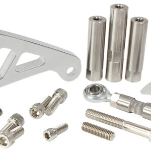 AEROFLOW SBC SUIT MID MOUNT ALT BRACK D/SIDE LONG PUMP - POLISHED