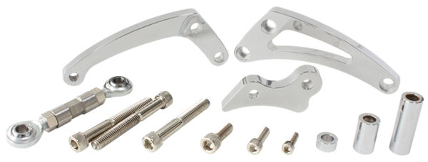 AEROFLOW SBC SUIT LOW MOUNT ALT BRACKETLEFT SIDE SWP POLISH KIT