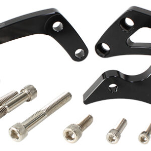 AEROFLOW BLACK SBC LOW MOUNT ALT BRACK LEFT SIDE SWP BLACK KIT