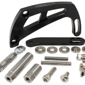 AEROFLOW BLACK POWER STEER BRACKET S/B HIGH MOUNT SUIT S/B CHEV