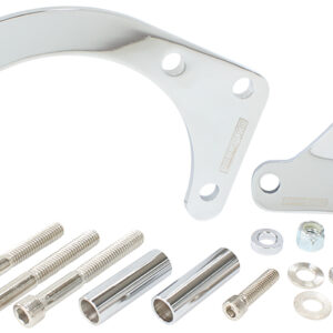 AEROFLOW LOW MOUNT ALT BRACKET CHROME S/B CHEV WITH SHORT WATER PUMP