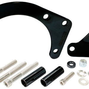 AEROFLOW LOW MOUNT ALT BRACKET BLACK S/B CHEV WITH SHORT WATER PUMP