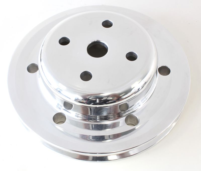 AEROFLOW BILLET WATER PUMP V PULLEY HOLDEN V8 HQ-WB POLISHED