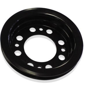 AEROFLOW HOLDEN V8 CRANK V PULLEY HQ-WBSUITS EARLY RED W/PUMP BLACK