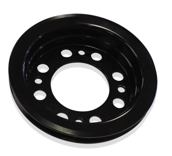AEROFLOW HOLDEN V8 CRANK V PULLEY HQ-WBSUITS EARLY RED W/PUMP BLACK