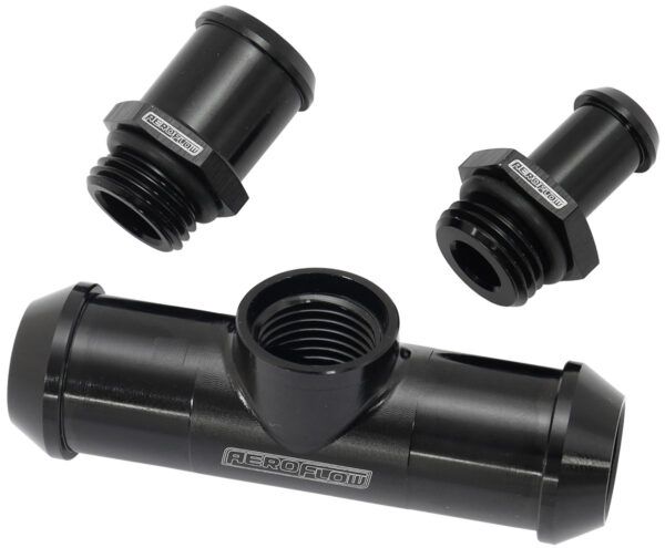 AEROFLOW FORD BARRA BA BF FG XR6 HEATERHOSE T PIECE FALCON BLACK