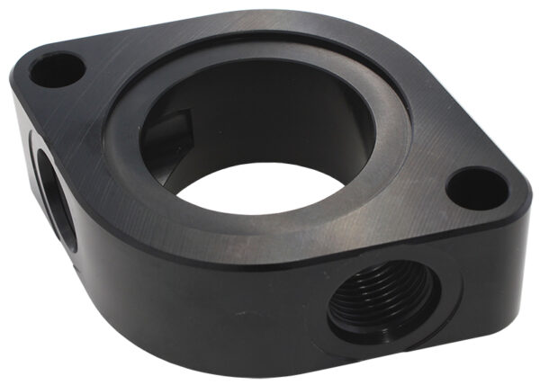 AEROFLOW AEROFLOW CHEV WATER NECK SPACER WITH 2 X -8ORB AUX PORT