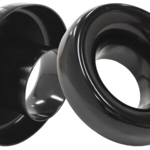 AEROFLOW 4" bellmouth suit AR70 turbo or intake pipe, 6" O.D Black