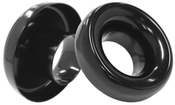 AEROFLOW 4" bellmouth suit AR70 turbo or intake pipe, 6" O.D Black