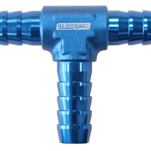 Aeroflow Aluminium T Piece 8mm / 5/16" Blue Tee Vacuum Silicone Hose