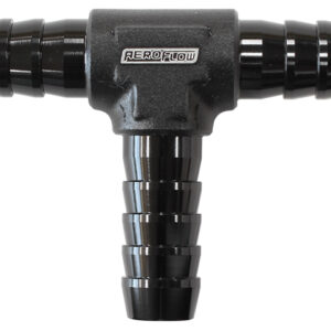Aeroflow Aluminium T Piece 8mm / 5/16" Black Tee Vacuum Silicone Hose