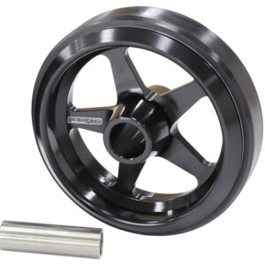 Aeroflow Billet Wheelie Bar Wheel 10000Ft/Lbs Load 3/8-1/2 Sleev AF64-4360BLK