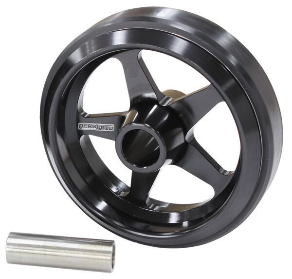 Aeroflow Billet Wheelie Bar Wheel 10000Ft/Lbs Load 3/8-1/2 Sleev AF64-4360BLK