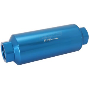 Aeroflow 10 Micron Pro Filter with -12AN ORB Ports, Blue Finish
