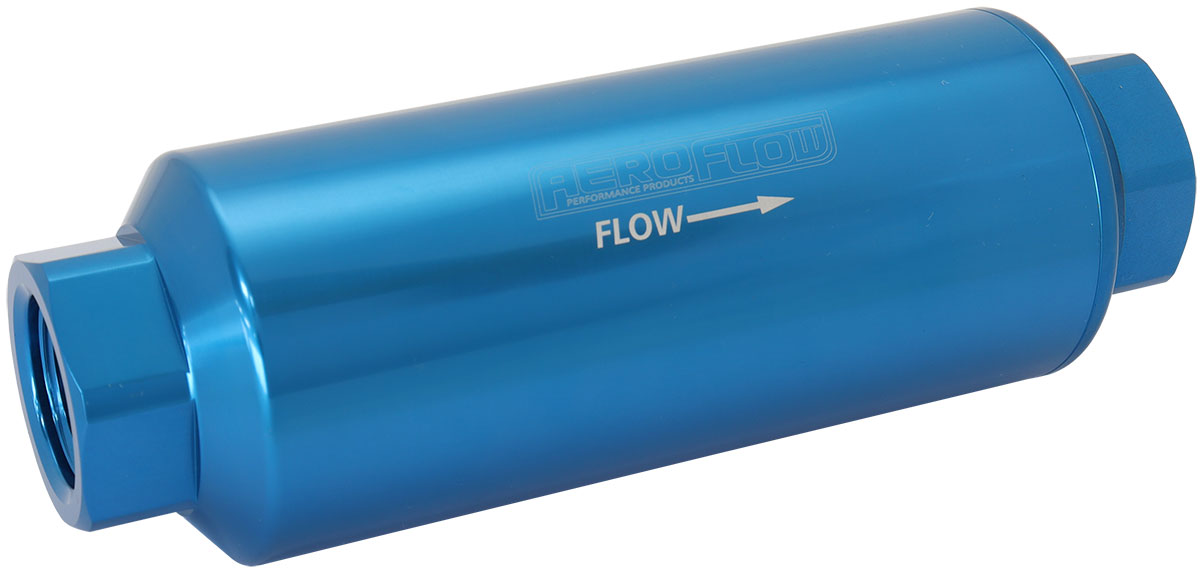 Aeroflow Aeroflow Pro Filter 60 Micron Blue Female -12 ORB 2.4" X 7"