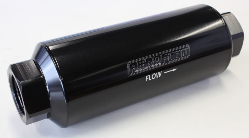 Aeroflow Aeroflow Pro Filter 60 Micron Black Female -12 ORB 2.4" X 7"