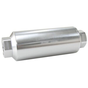 Aeroflow 60 Micron Pro Filter with -12AN ORB Ports, Silver Finish